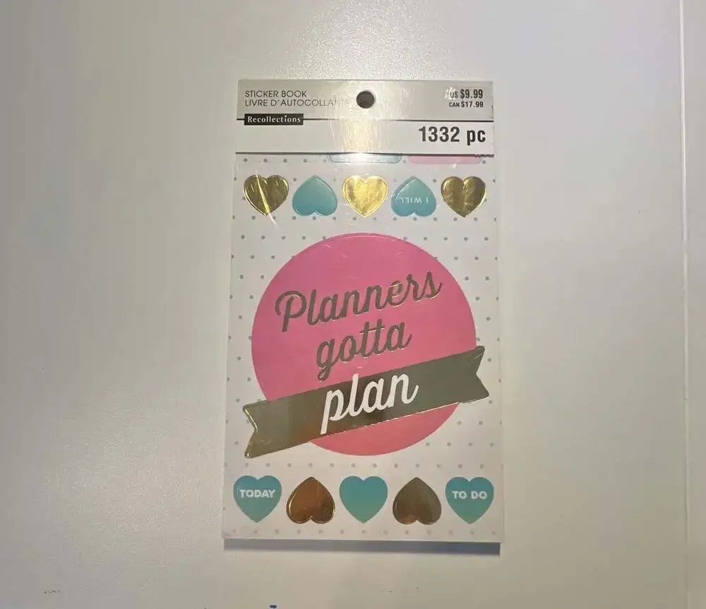 Recollections Planners Gotta Plan Sticker Book 1332 pieces
